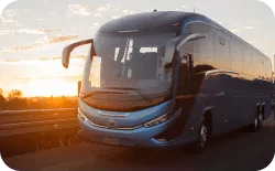 bus azul Planta de Revisión Técnica San Dámaso