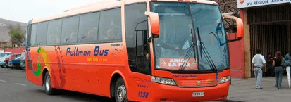 bus naranjo Planta de Revisión Técnica San Dámaso